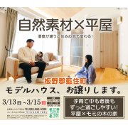 【板野郡藍住町】「平屋」モデルハウス内覧即売会を開催！（3/13～15）